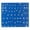 Blue, variant on Triton Products® (2) 24 In. W x 42-1/2 In. H x 9/16 In. D White Epoxy 18 Gauge Steel Square Hole Pegboards w/63 pc. LocHook Assortment
