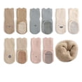 thumbnail image 1 of Calcetines de bebé antideslizantes gruesos 5 pares de calcetines antideslizantes cálidos de invierno para niños pequeños calcetines para gatear para niñas y niños, 1 of 5