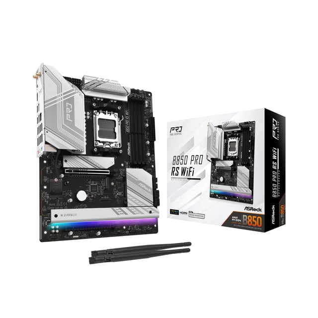 Placa madre ASRock AMD B850 Pro RS WiFi 6E con conector AM5 DDR5