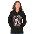 thumbnail image 3 of Kanji Betty Boop Feisty and Bold Zip Hoodie Sweatshirt Women Brisco Brands M, 3 of 5