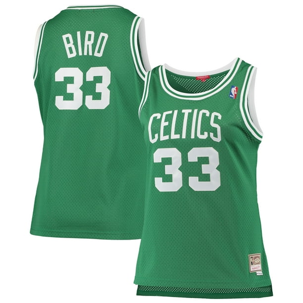 Larry Bird Boston Celtics Mitchell & Ness Women's Plus Size Swingman Jersey - Kelly Green