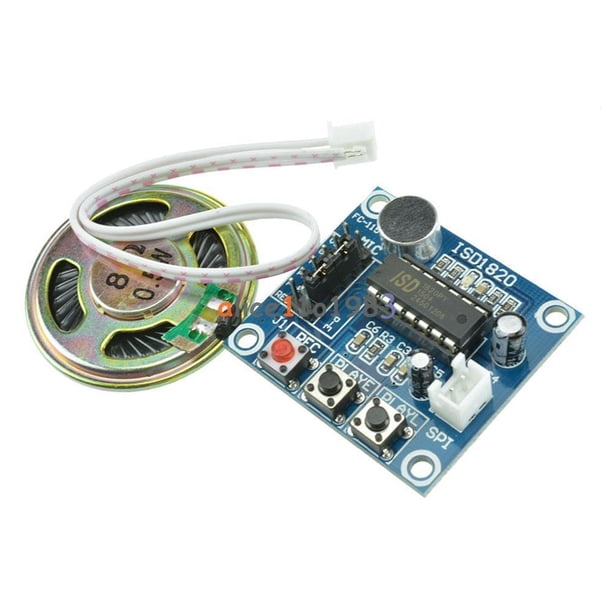 Grabador de licencia de sonido con Módulo de Voz de Grabación de Sonido ISD1820 para Bricolaje Yotijar Módulo de sonido