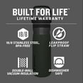 thumbnail image 2 of STANLEY IceFlow 22 oz Hammertone Green Double Wall Vacuum Insulated Stainless Steel Water Bottle with Wide Mouth and Straw Lid, 2 of 7