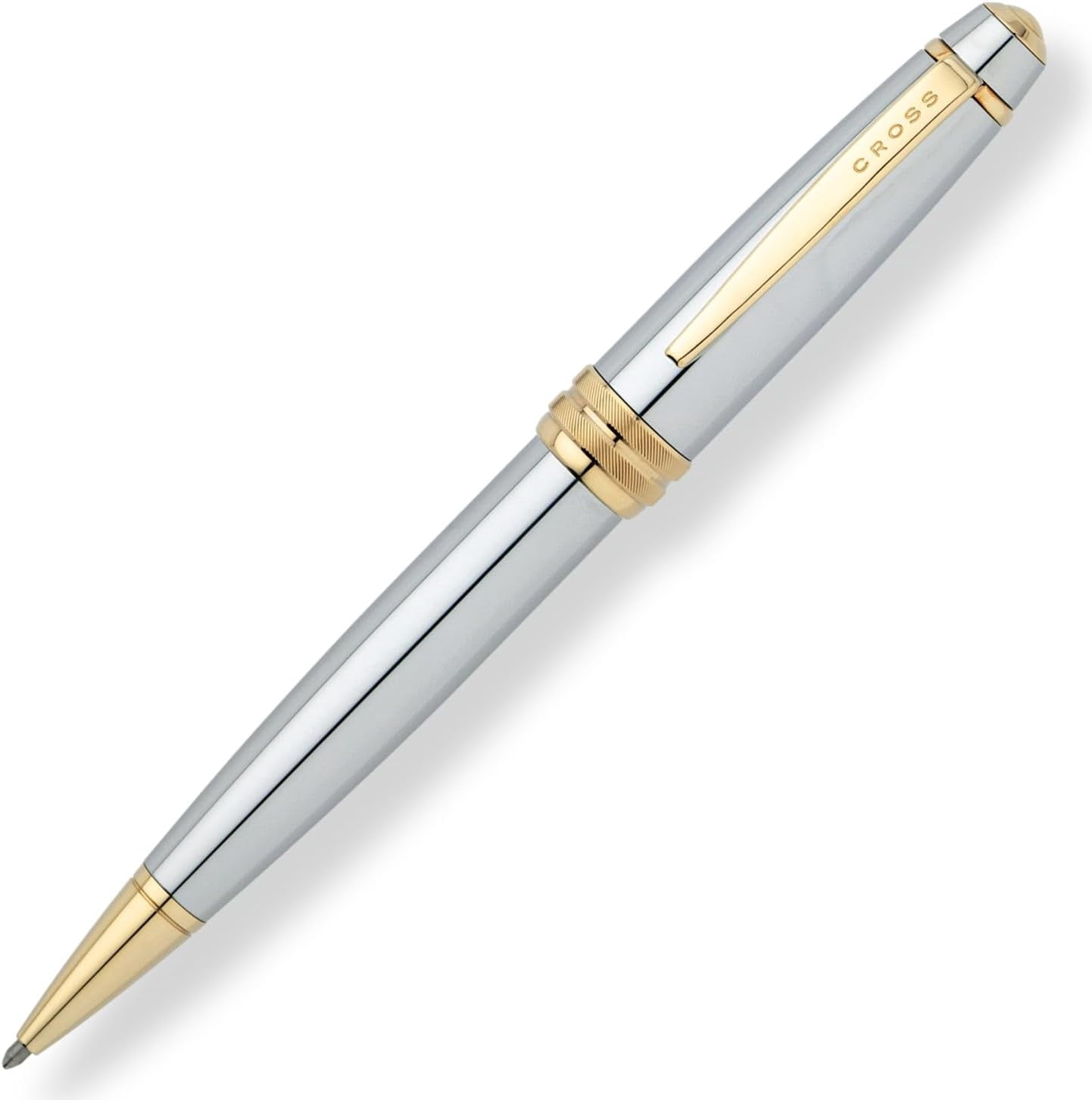 Cross Bailey Refillable Ballpoint Pen, Medium Ballpen, Includes Premium Gift Box - Medalist Chrome
