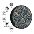 thumbnail image 4 of Zufioo Indian Paisley 2 Print Car Tire Dust Cover, Adjustable Tire Protector Cover Anti-UV, Car Accessories for Trucks, SUVs, Vans-16 inch, 4 of 6