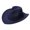 Navy, variant on YIWULA Kids Western Cowboy Hat for Girl Boy Wide Brim Beach Cowgirl Hat with Drawstring Cattleman Cowboys Hats Kids Classic Ranch Cowboy Hat Outdoor Dress Up Cap(Red,One Size)