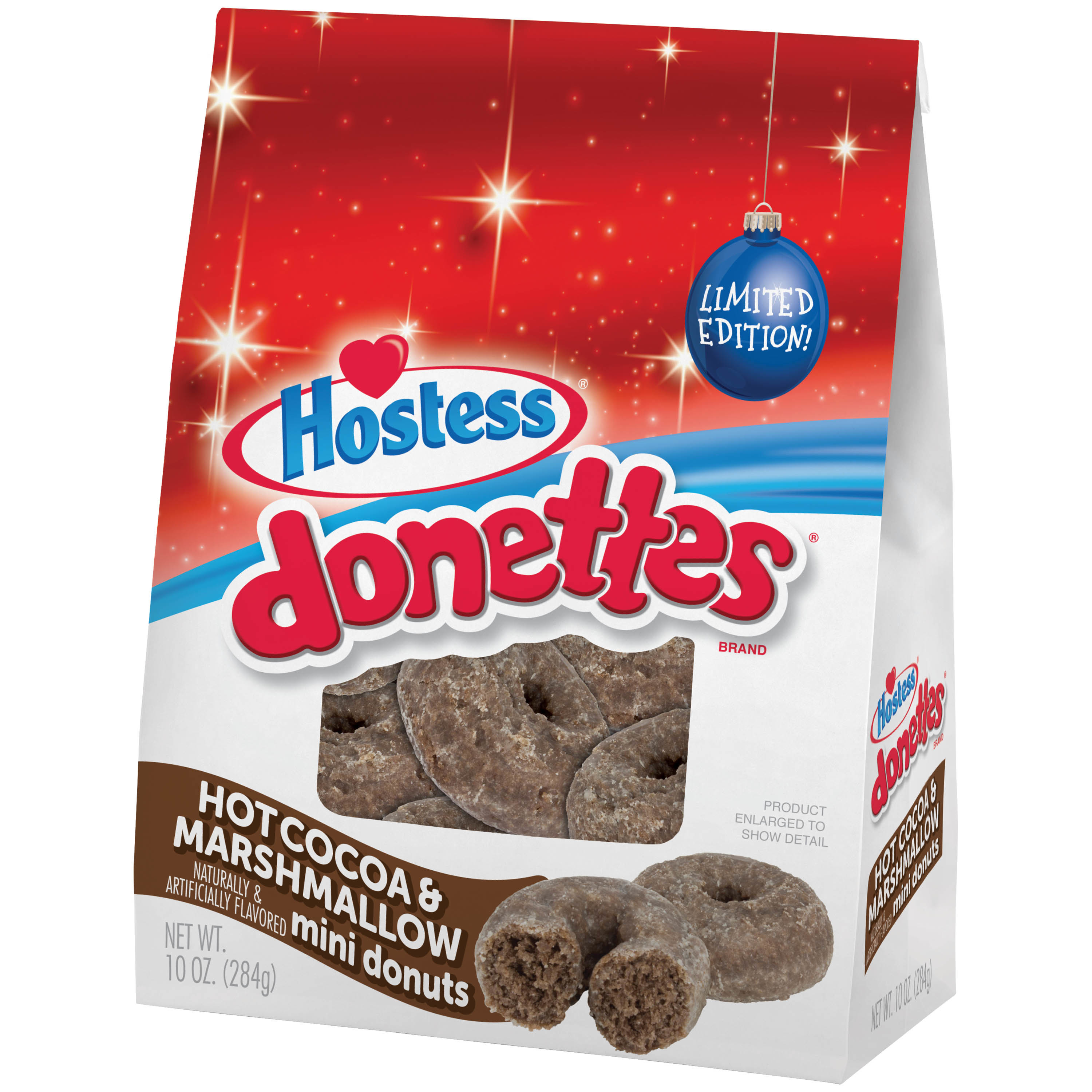 HOSTESS Hot Cocoa & Marshmallow Flavored DONETTES Donuts Bag, 10 oz - image 3 of 10