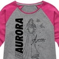 thumbnail image 3 of Disney Princess - Aurora Sketch - Toddler & Youth Girls Raglan Graphic T-Shirt, 3 of 4