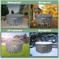 thumbnail image 6 of Gasadar Patio Furniture Covers, Round Outdoor Furniture Cover Waterproof Round Patio Table Cover, Outdoor Cover for Patio Furniture Table and Chairs Set, 6 of 7
