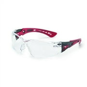 Bolle Safety RUSH+ 41080 Clear PC ASAF - Platinum Black and Red Universal RED/BLACK