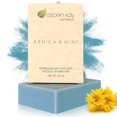 thumbnail image 1 of Aspen Kay Naturals Jabón de árnica y menta aceite de oliva vegano manteca de karité aceite de coco aceites esenciales aceite de palma procesado en frío. para todo tipo de piel piel sensible HECHO EN L, 1 of 5