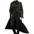 thumbnail image 2 of Mens Overcoat Winter Full Length Trench Coat Warm Long Jacket Formal Outerwear, 2 of 2
