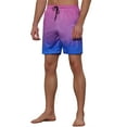 thumbnail image 4 of Unique Bargains Men's Contrasting Colors Patterned Beach Swimming Board Shorts 30 Blue, 4 of 5