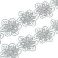 thumbnail image 1 of Unique Bargains 1 Yards Flower Trim Ribbon, 2 Pack Floral Lace Ribbon Pearl Edging Decorating Embroidered Trim Style 1, Grey, 1 of 6