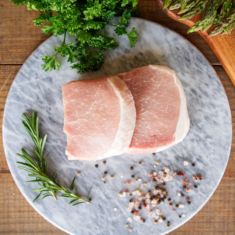 Pederson's Farms, All Natural Boneless Thick Cut Pork Chops, 2x8oz