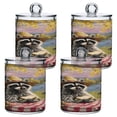 thumbnail image 2 of High-value clear storage jars keep life organized and within reach one sizex2 Picnic Cute Raccoon, 2 of 7