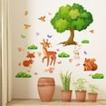 thumbnail image 4 of Woodland Animals Wall Stickers Deer Decals Squirrel Wall Decal Stickers Vinyl Butterfly Wall Art Tree Decor Hand Painted Birds Art Sticker for Room Baby Nursery Wall Decor, 4 of 8