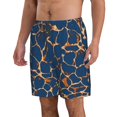 thumbnail image 2 of Balery Giraffe Skin Traje de Baño Estilo Hawaiano para Hombre, Shorts de Secado Rápido con Bolsillos-Medium, 2 of 6