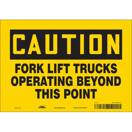 

Condor Safety Sign 7 inx10 in Vinyl 476P01 476P01 ZO-G5853178