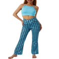 thumbnail image 3 of Pantalons de Yoga Bootleg pour Femmes Taille Haute Évasée Leggings d'Entraînement P-2TG, 3 of 6