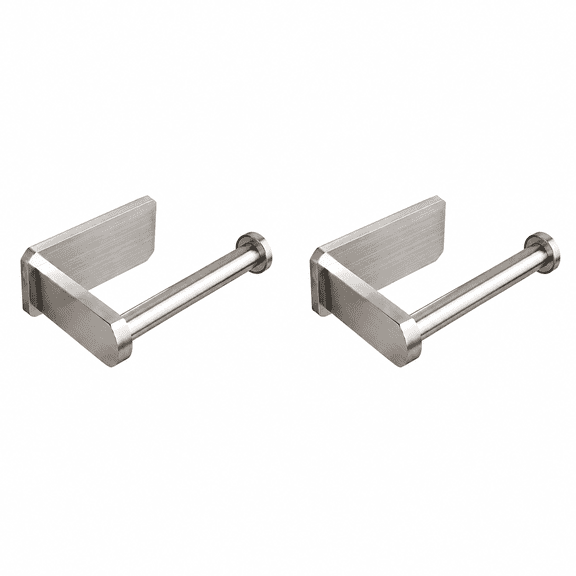 THDFTDT Toilet Paper Holder Self Adhesive 304 Stainless Steel Wall Mount No Drilling, 2 Pack, Brushed Nickel
