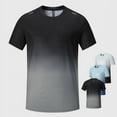 thumbnail image 4 of Dawwoti Men's Athletic Tees Sports T-shirt Gradient Color Crew Neck, 4 of 4