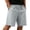 (Casual 132)Gray, variant on Mens Shorts Solid Color Breeches Summer Casual Fashion Sports Elastic Waist Drawstring Pocket Short Pants