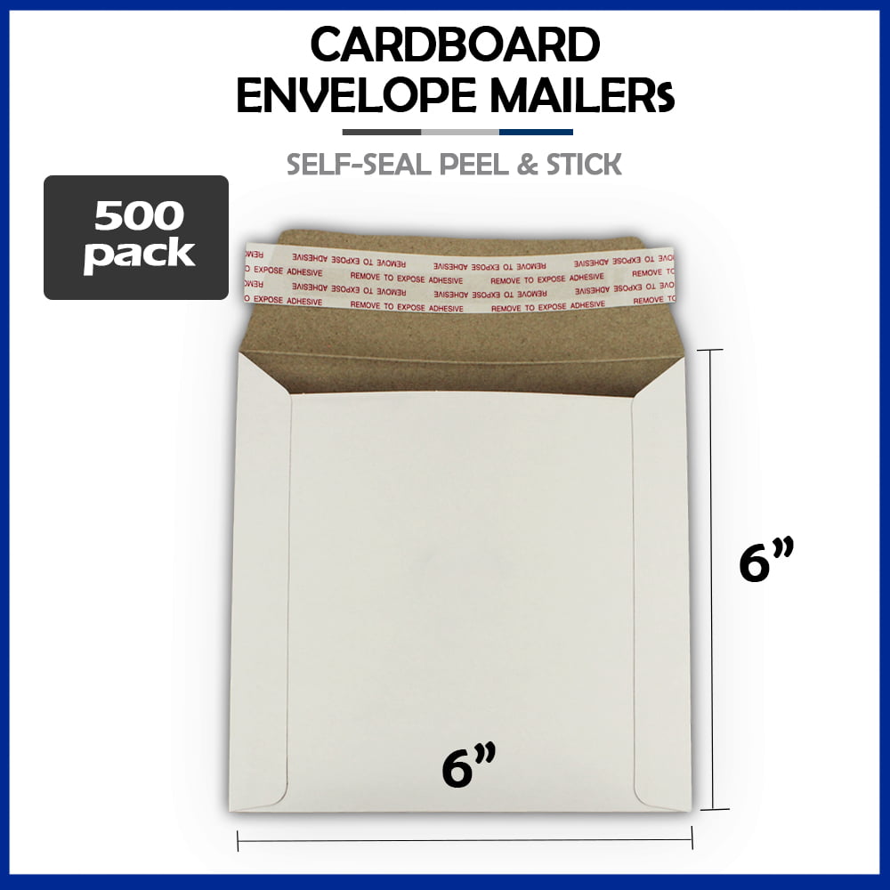 500-12.5 x 9.5 "EcoSwift" Brand Self Seal Photo Cardboard Envelope Mailers 