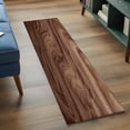 thumbnail image 3 of Retro Wood Grain 2'x6' Runner Rugs for Hallway Kitchen Bedside Non Slip Washable, Rustic Farmhouse Wooden Board Brown Entryway Rug Runners with Rubber Backing, Long Carpet Runner for Laundry Room, 3 of 8