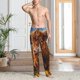thumbnail image 2 of Balery Cloud Sky Sunflower Cow Pantalones de pijama para hombre, pijama ultraligero, pantalón de descanso-Small, 2 of 6