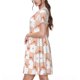 thumbnail image 2 of Fotbe love plaid fox Vestido Largo de Moda para Mujer, Vestido Tipo Camiseta con Manga Corta y Estilo Casual a Rayas y Bloques de Color, 2 of 6