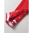 thumbnail image 5 of Baby Boy Girl Clothes Letter Style Long Sleeve Romper and Hat Christmas Tree Style Outfit Set Red 0-3 Months, 5 of 6