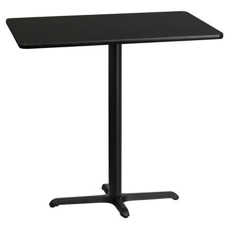Aluminum 42 Bar Table (Flash Furniture 30'' x 42'' Rectangular Laminate Table Top with 22'' x 30'' Bar Height Table Base, Multiple)