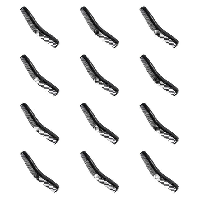 12x peinados peines finos y anchos peine fibra de carbono profesional práctico para hombres accesorios de preparación para el estilo para el estilo