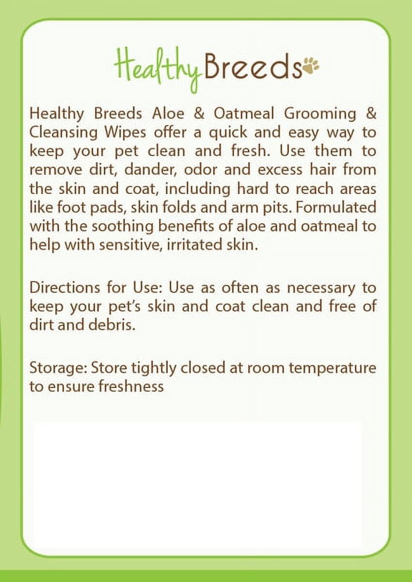 Healthy Breeds Giant Schnauzer Grooming Wipes 70 Count