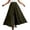Army Green, variant on Women's Culottes Linen Wide Leg Pants Elastic Waist Casual Palazzo Trousers Women Linen Pants Color Red Size M