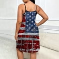 thumbnail image 5 of Hxshgdsn 250 Anniversary Cami Tank Tops Womens Plus Size July 4th Distressed American Flag Print Spaghetti Strap Swing Dress（Red 1/5XL）, 5 of 5