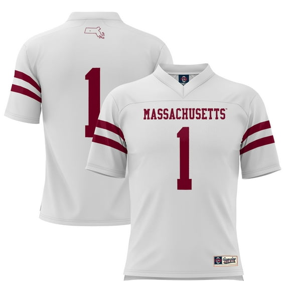 Youth GameDay Greats #1 White UMass Minutemen Football Jersey