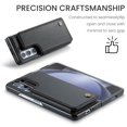 thumbnail image 2 of Dteck Case for Samsung Galaxy Z Fold  7,Magnetic PU Leather Card Slots Wallet Case with RFID Blocking Shockproof Protective Stand Phone Cover for Women Men,Black, 2 of 7