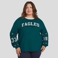 thumbnail image 4 of Women's WEAR by Erin Andrews Midnight Green Philadelphia Eagles Plus Size Sport Long-Sleeve T-Shirt, 4 of 5