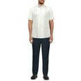thumbnail image 2 of Cafe Luna Men's Geo Print Short Sleeve Shirt, up to Size 5XL, 2 of 3