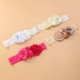 thumbnail image 3 of RomaMX 4 PC Baby bautizando la diadema de encaje para niña de la niña diadema de bautismo con perlas de arcos, 3 of 8