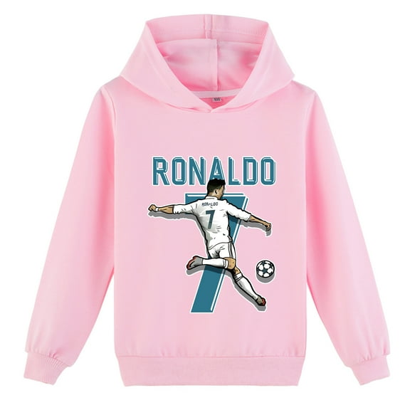 Boys Girls Sweatshirt witn a Hood Kids Cristiano Ronaldo Fashion Hoodies Pullover Sweatshirt with Hood for Children's