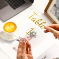 thumbnail image 4 of Números de mesa Tuanse Gold Acrílico 1-40 con soportes para caligrafía, 4 of 7
