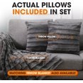 thumbnail image 3 of Faux Fur Throw Pillows - Decorative Pillows for Couch, Bed Throw Pillows, Grey Accent Pillows for Bedroom or Living Room Aesthetic, Set of 2 Furry Throw Pillows, 20" x 20", 3 of 6