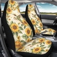 thumbnail image 3 of ZIATUBLE Sunflower Hummingbird Car Front Seat Covers Set 2 Packs Universal Fit for SUV Sedan Van Dust Resistant Vehicle Seat Cover Protectors Auto Interior Accessory for Women Men, 3 of 7