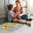 thumbnail image 6 of Sunflower Kitchen Rugs and Mats Anti Fatigue, Sunflower Kitchen Mat Cushioned Anti Fatigue 2 Piece Set and Gray Kitchen Floor mat for in Front of Sink for Home Kitchen Decor or Office 17"x30"+17"x47", 6 of 6