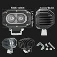 thumbnail image 2 of AUTOXBERT 2PCS 4 Inch Pod Light Square Off Road Fog Light Offroad Driving for Jeep Wrangler SUV, 2 of 9
