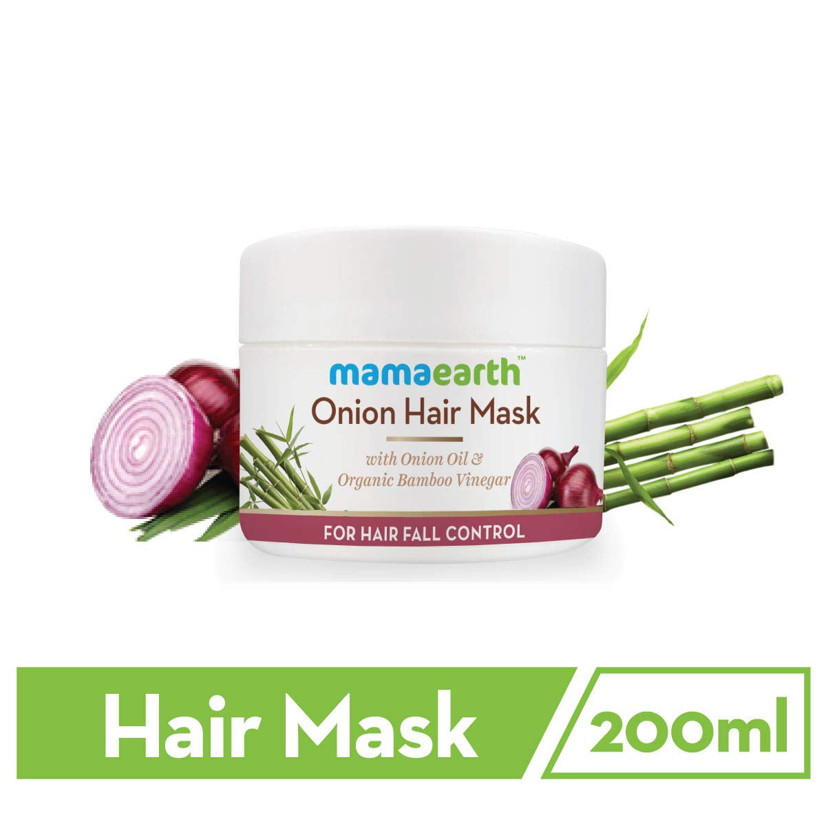Mamaearth's Onion Hair Mask for Hairfall Control with Organic Bamboo  Vinegar 200ml 