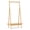 Natural, variant on Chateauy Freestanding Bamboo Garment Rack, Clothes Hanging Stand with Rattan Storage Shelf & Copper Hooks for Home Bedroom